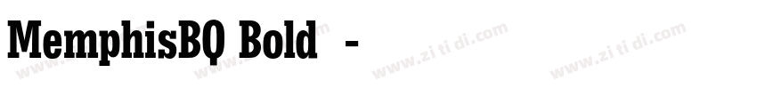 MemphisBQ Bold字体字体转换